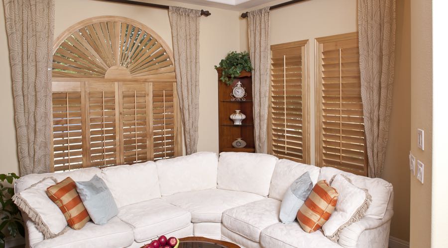 Ovation Wood Shutters In Clearwater Living Room